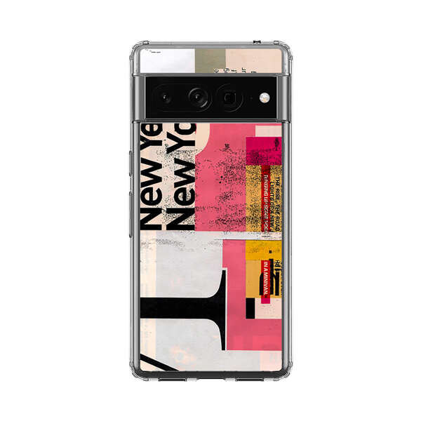 Modern Abstract Collage Artwork Google Pixel 7 Pro Case