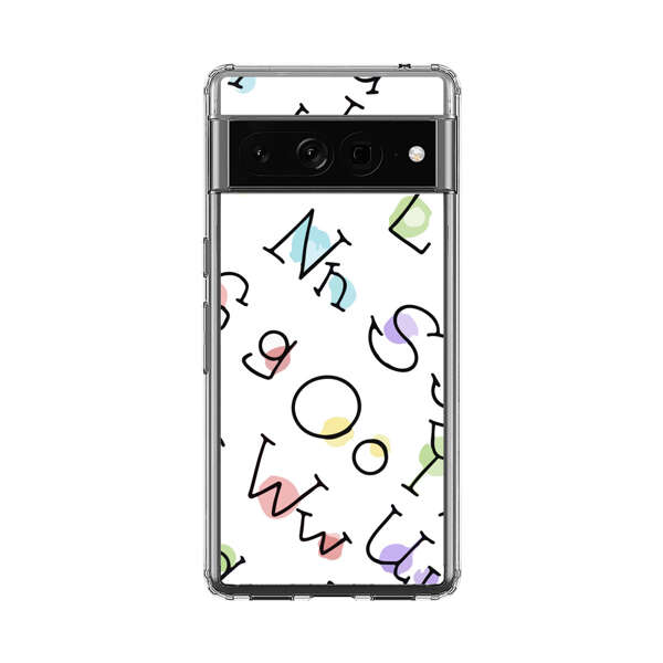 Playful Alphabet Pattern with Colorful Letters Google Pixel 7 Pro Case