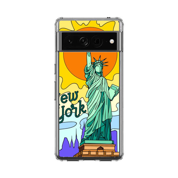 Statue of Liberty New York Artistic Sun Google Pixel 7 Pro Case