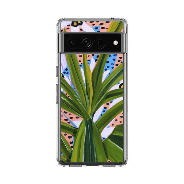 Tropical Leaves Abstract Pattern Google Pixel 7 Pro Case