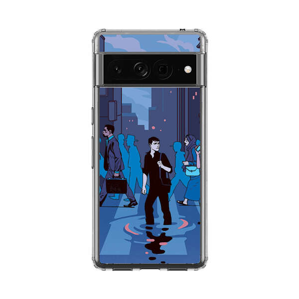 Urban Lonely Person Crosswalk Google Pixel 7 Pro Case