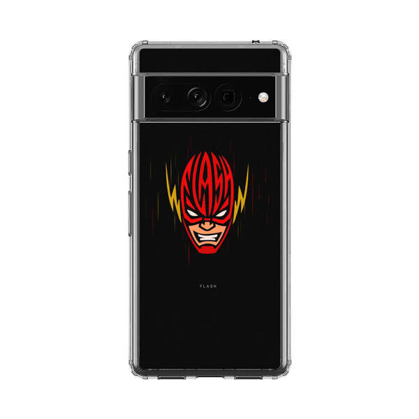 Vibrant Superhero Face with Lightning Bolts Google Pixel 7 Pro Case