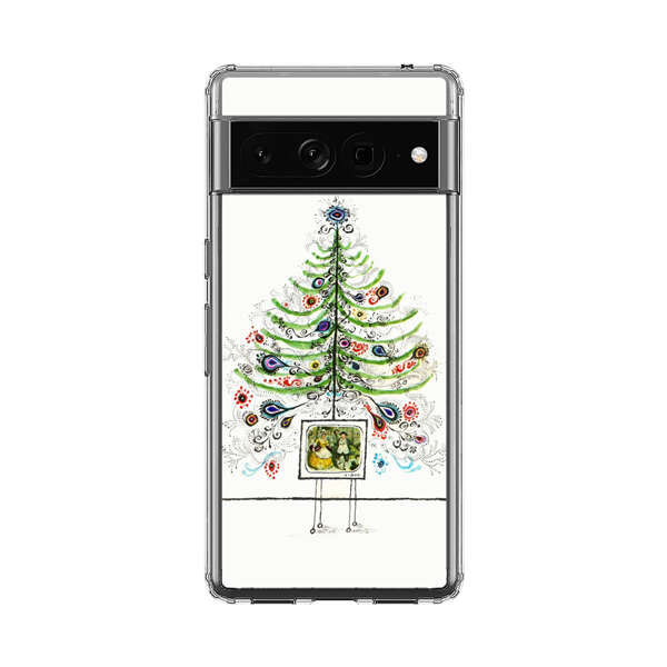 Whimsical Christmas Tree Artistic Design Google Pixel 7 Pro Case