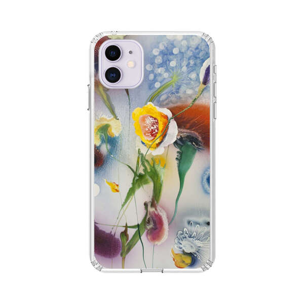 Abstract Colorful Flowers iPhone 11 Case