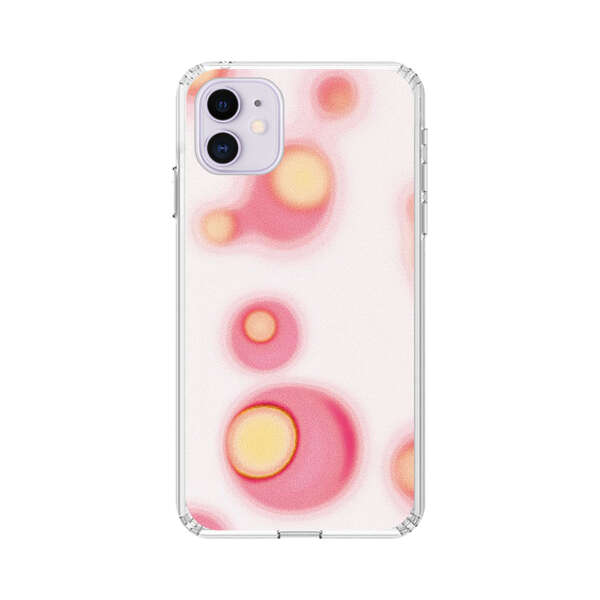 Abstract Pink and Yellow Blobs iPhone 11 Case