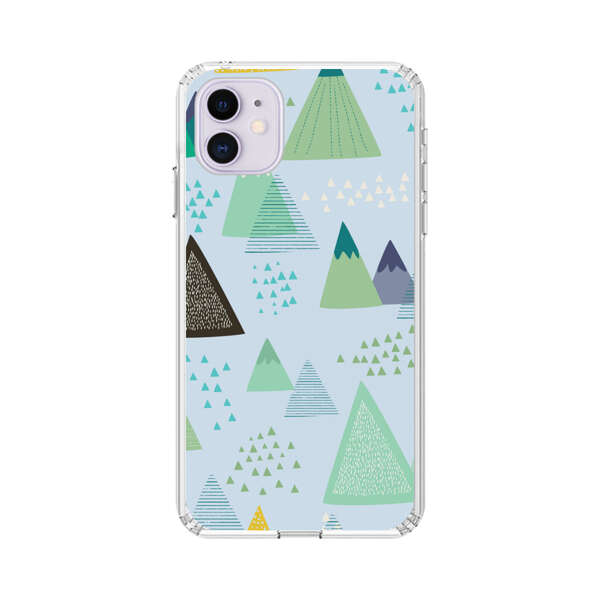 Colorful Abstract Mountain Pattern iPhone 11 Case