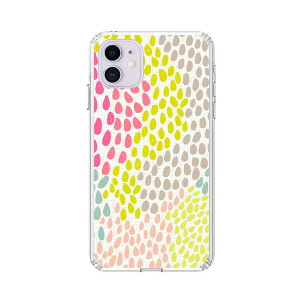 Colorful Abstract Teardrop Pattern iPhone 11 Case