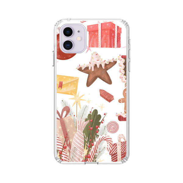 Holiday Gingerbread Candy Cane Gifts iPhone 11 Case