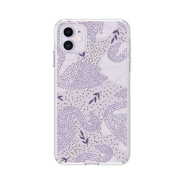 Lavender Swan Pattern iPhone 11 Case