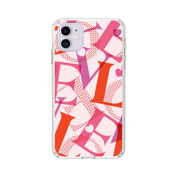Love Colorful Letters Pattern iPhone 11 Case