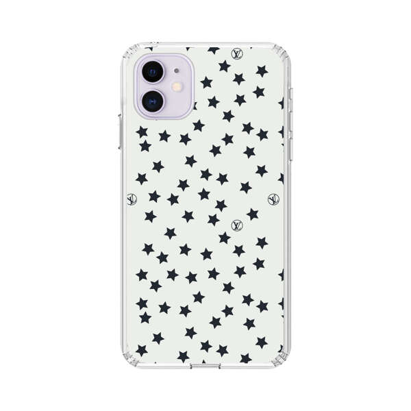 Minimalist Black Stars Pattern iPhone 11 Case