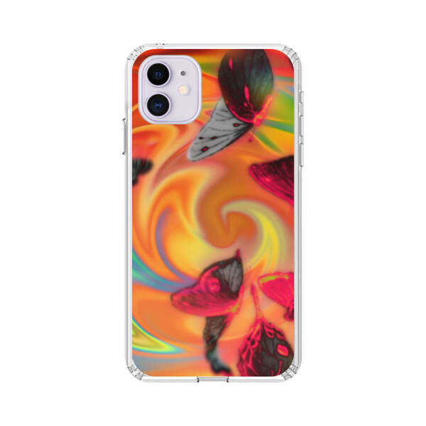 Psychedelic Butterflies Swirl iPhone 11 Case