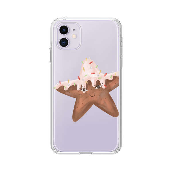 Smiling Gingerbread Star Cookie iPhone 11 Case