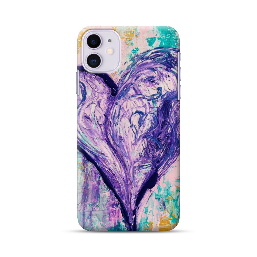 heart artwork iPhone 11 Hard Case