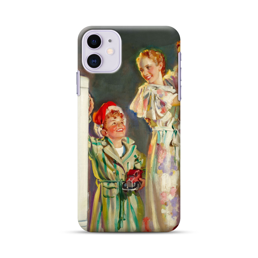 Joyful Family Christmas Celebration iPhone 11 Hard Case