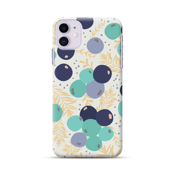 Abstract Berries Pattern iPhone 11 Hard Case