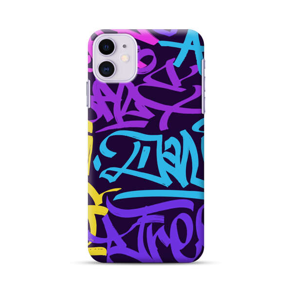 Colorful Graffiti Pattern iPhone 11 Hard Case