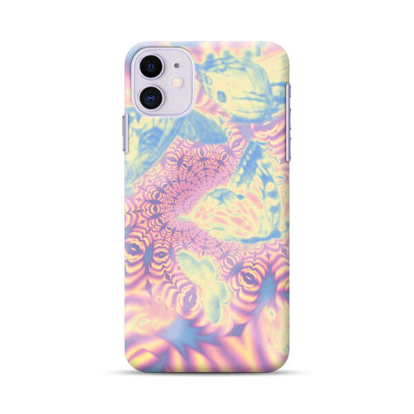 Ethereal Butterflies Psychedelic Swirl iPhone 11 Hard Case