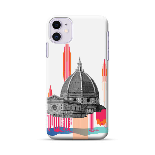 Florence Cathedral Dome Artistic Illustration iPhone 11 Hard Case