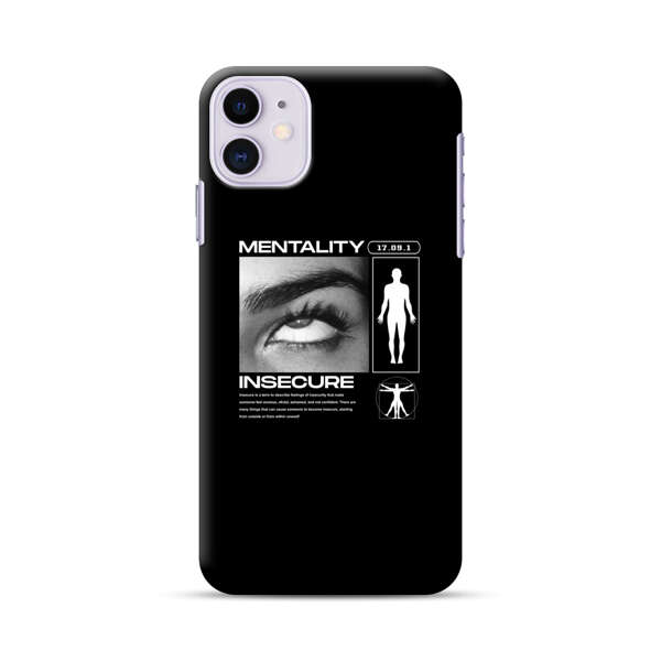 Mentality Insecure Eye Art iPhone 11 Hard Case