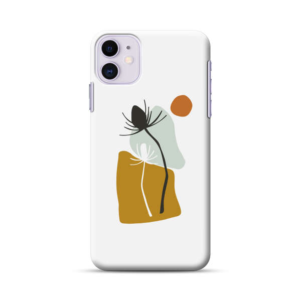 Minimalist Abstract Nature Design iPhone 11 Hard Case
