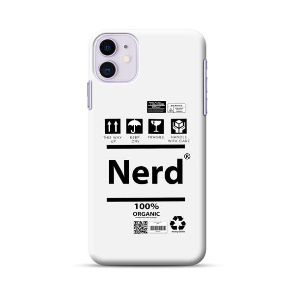 Minimalist Nerd Shipping Icons Design iPhone 11 Hard Case