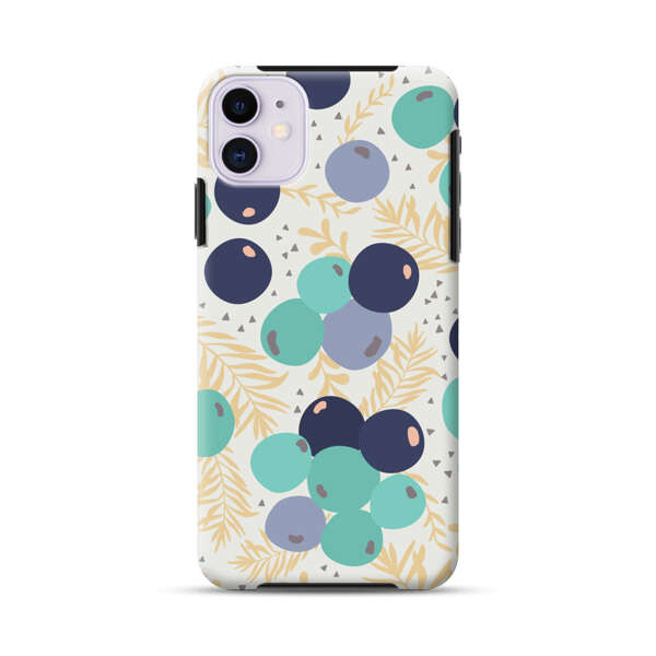 Abstract Berries Pattern iPhone 11 Impact Case