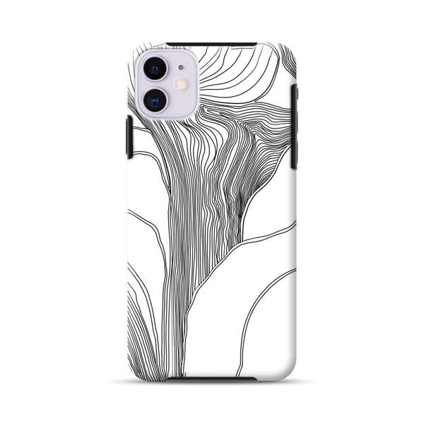 Abstract Line Art Design iPhone 11 Impact Case