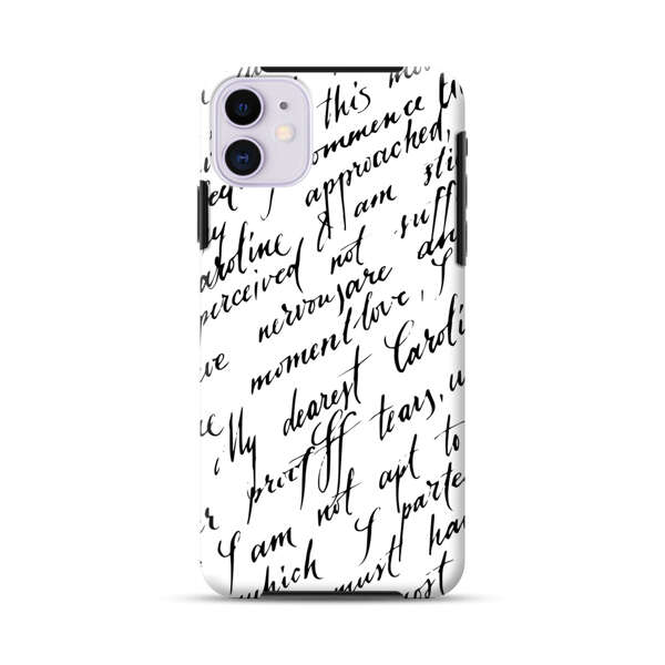 Handwritten Calligraphy iPhone 11 Impact Case