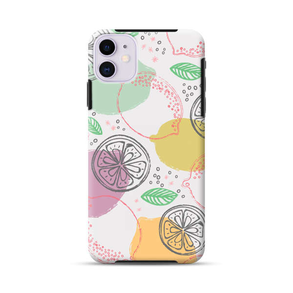 Lemon Colorful Abstract Pattern iPhone 11 Impact Case
