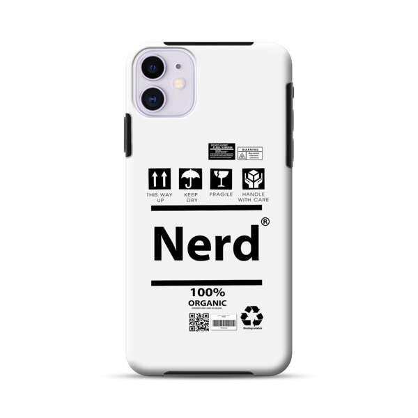 Minimalist Nerd Shipping Icons Design iPhone 11 Impact Case