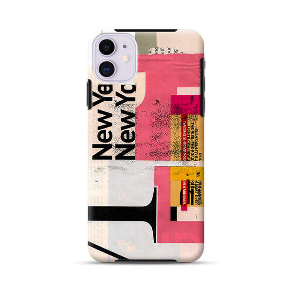 Modern Abstract Collage Artwork iPhone 11 Impact Case