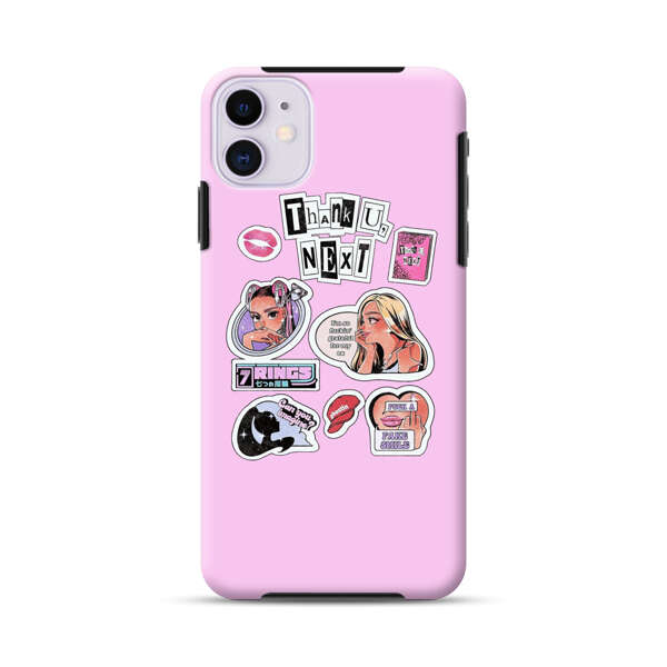 Pop Art Fashion Stickers iPhone 11 Impact Case