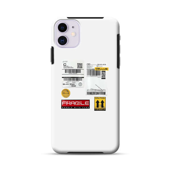 Shipping Labels and Fragile Handling Stickers iPhone 11 Impact Case