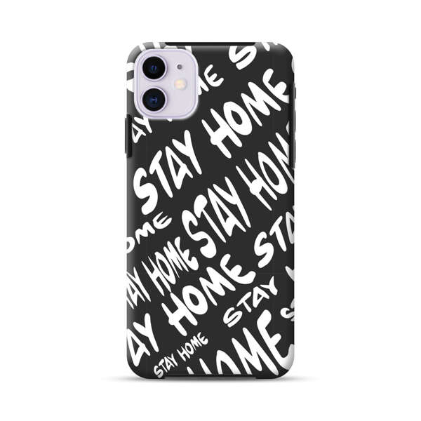Stay Home Pattern iPhone 11 Impact Case