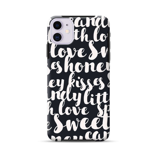 Sweet Honey Kisses Love Sugar Candy Pattern iPhone 11 Impact Case