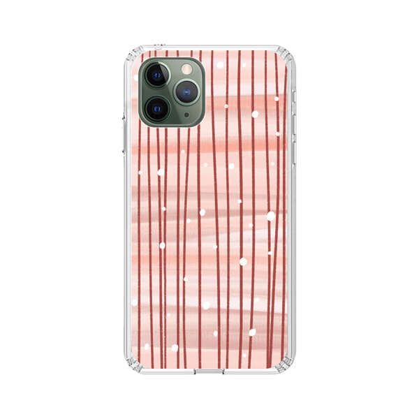 Abstract Vertical Lines Pink Pattern iPhone 11 Pro Case