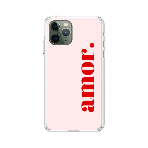 Amor Love Bold Red Text iPhone 11 Pro Case