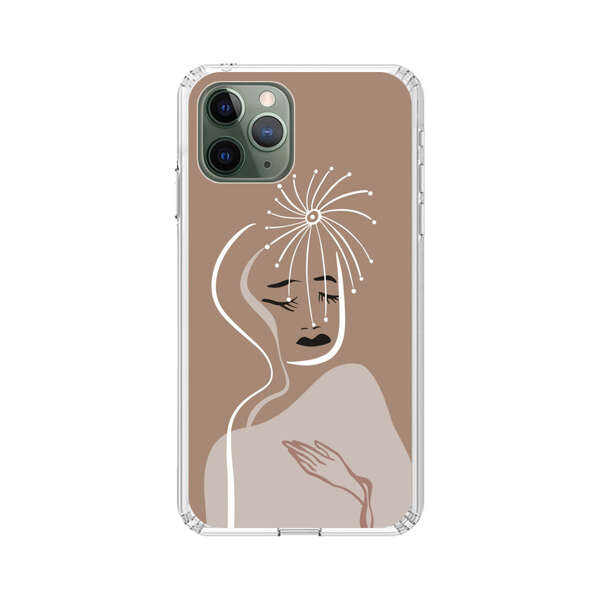 Artistic Abstract Portrait with Serene Face iPhone 11 Pro Case