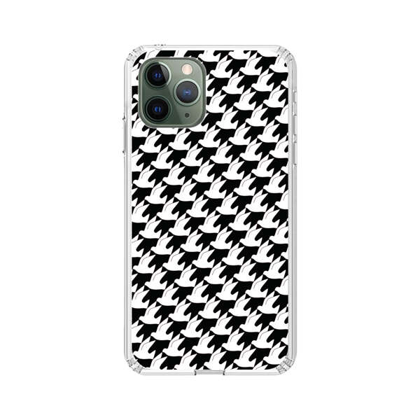 Classic Black and White Houndstooth Pattern iPhone 11 Pro Case