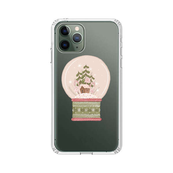 Holiday Snow Globe with Gingerbread House iPhone 11 Pro Case