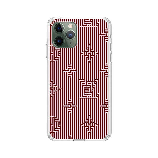 Intricate Geometric Striped Pattern iPhone 11 Pro Case