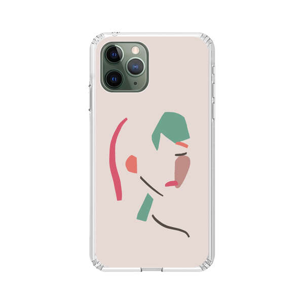 Minimalist Abstract Line Art Woman Face iPhone 11 Pro Case