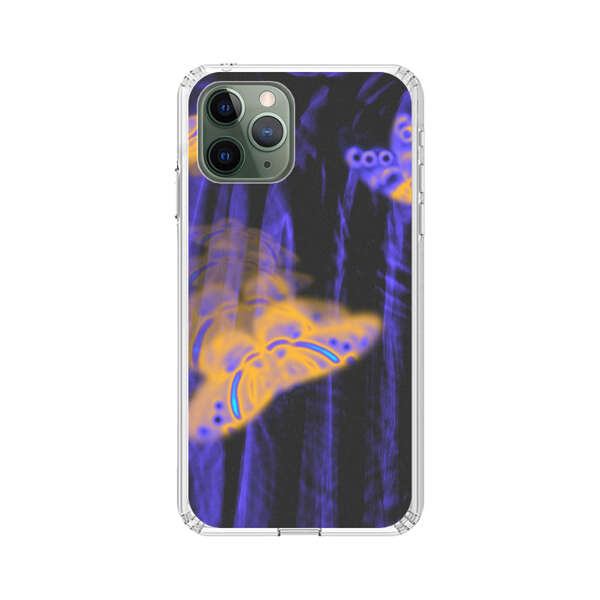 Neon Glowing Butterflies iPhone 11 Pro Case