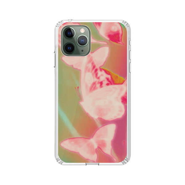 Pink Butterflies Dreamy Colorful Background iPhone 11 Pro Case