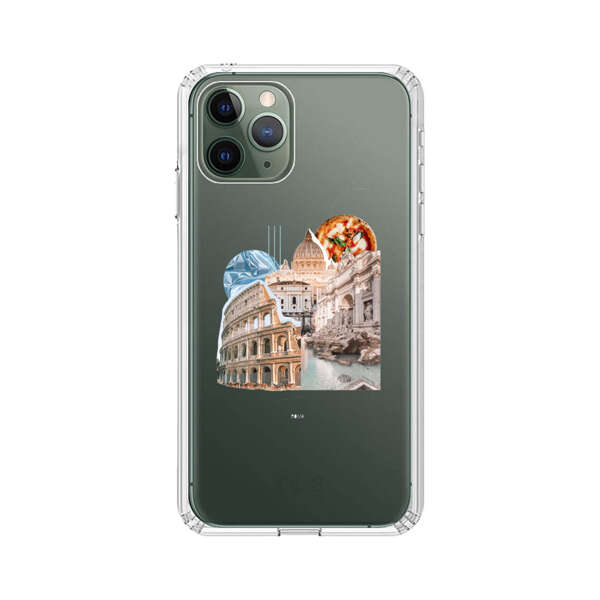 Rome Landmarks with Pizza iPhone 11 Pro Case