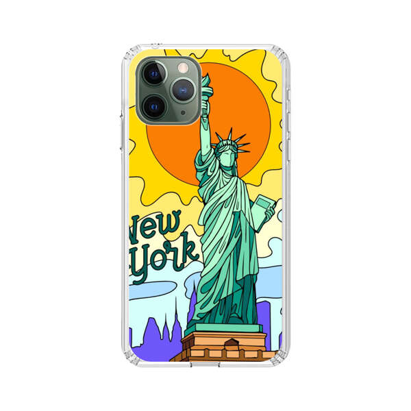 Statue of Liberty New York Artistic Sun iPhone 11 Pro Case