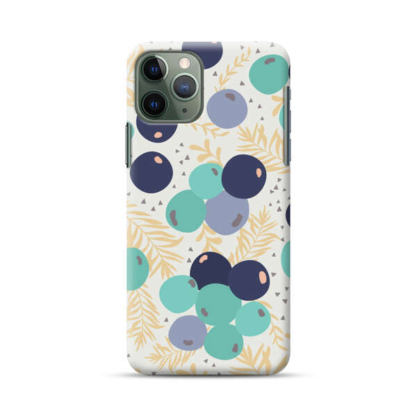 Abstract Berries Pattern iPhone 11 Pro Hard Case
