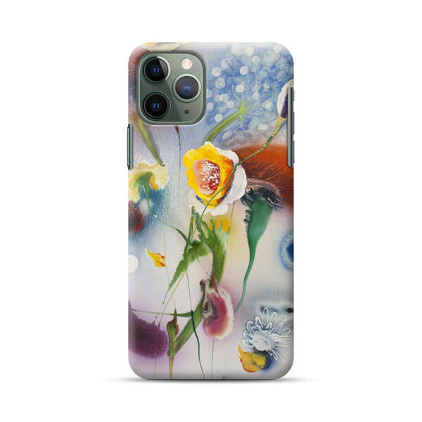 Abstract Colorful Flowers iPhone 11 Pro Hard Case