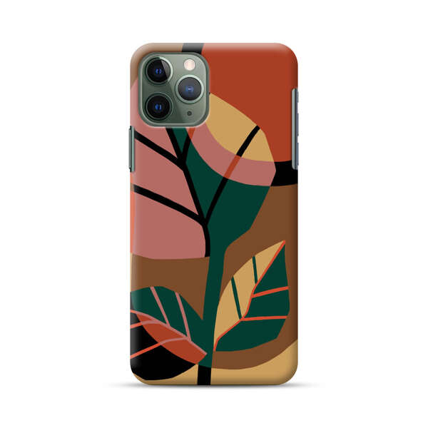 Abstract Geometric Leaves Design iPhone 11 Pro Hard Case